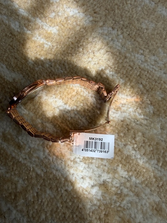 Michael Kors Rose Gold Crystal Bezel Bracelet Watch